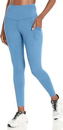 DANSKIN Women's 7/8 Leggings with 2 Side Pocket Medium Sky Blue