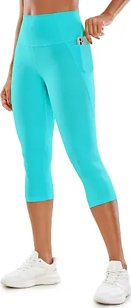 CRZ YOGA Womens Butterluxe Workout Yoga Capri Leggings 23 Inches - High  Waist Crop Pants with Pockets