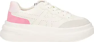Ash contrast mesh sneakers - White