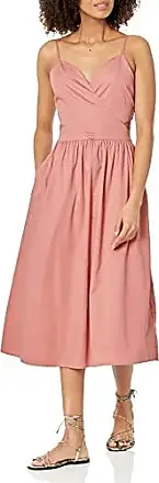 New!! Caralyn Mirand The Drop Cross Front Belted Midi Dress Pink Size  Medium