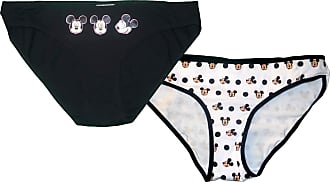 2 Pack Ladies Disney Mickey and Minnie Mouse Knickers Panties Women Underwear