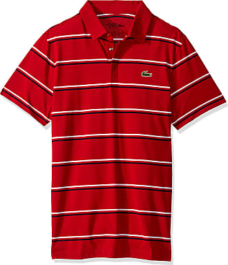 black and red lacoste shirt