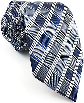 shlax&wing Nouveau La Mode Homme Soie cravate Bleu Multicolore Géométrique Floral Extra long 