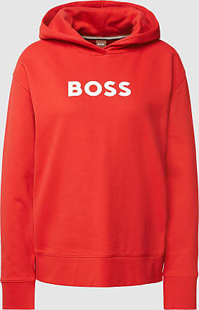 BOSS Damen C Edelight Kapuzen-Sweatshirt aus Baumwolle-Terry mit kontrastierendem Logo 