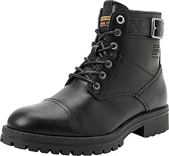  Jack & Jones Men's JFWORCA Leather 19 STS Chukka Boots, Grey  Anthracite Anthracite, 6.5