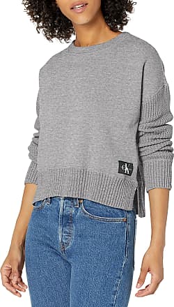 Calvin Klein Jeans Womens Sequin Crewneck Sweatshirt (Grey Heather Silver  Combo, Small) : : Clothing, Shoes & Accessories