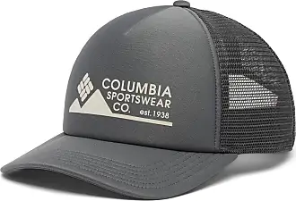 Columbia Mesh Snap Back Hat, Ball Cap, One Size, Delta/Shark/Mt Hood Cicle  Patch