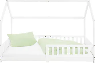 ML-Design Lettino per Bambini a Forma di Casa con Tetto e Rete a Doghe  70x140