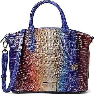Brahmin Handbag - Large Duxbury Satchel - Blue Lace Melbourne