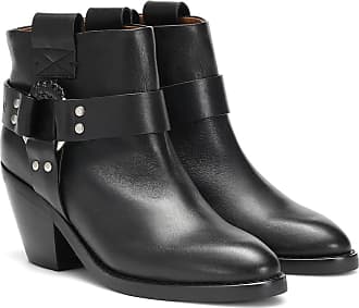 see by chloe leather trimmed suede ankle boots