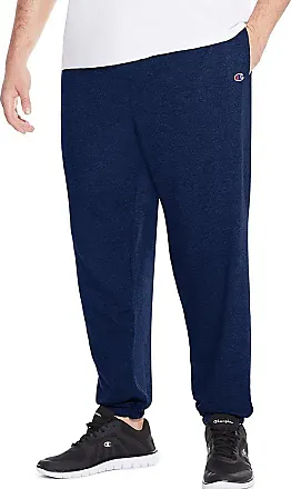 Champion Men's Powerblend Fleece Sweatpants,Open Bottom Sweatpants for Men  (Reg. or Big & Tall), Navy C Patch Logo, Large Tall : : Clothing,  Shoes & Accessories