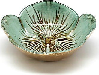 Red Pomegranate Pansy Bowl Ivory Gold 6-Inch
