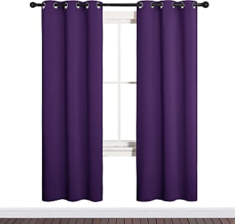 Lavender Pink=Baby Pink, One Pair, 52 by 45-Inch Thermal Insulated Solid Grommet Room Darkening Curtains/Panels/Drapes for Bedroom NICETOWN Blackout Curtains for Girls Room 