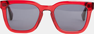 AllSaints Men's Phoenix Square Sunglasses, Crystal Red