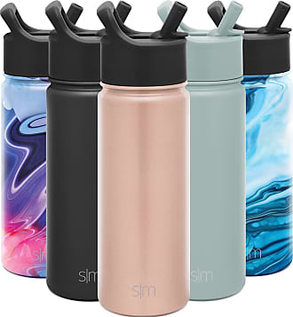Simple Modern Kids Insulated Water Bottle Cup with Straw Stainless Steel Flask Metal Thermos for Toddlers Boys and Girls Unicorn Fields 12oz Tumbler 