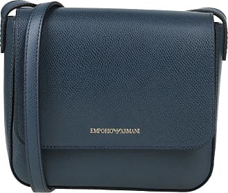 Faux leather crossbody bag di Emporio Armani in Blu Donna Borse da Trousse e beauty case da 