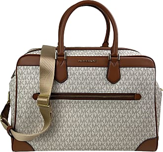 Womens Bags Duffel bags and weekend bags Michael Kors Travel Large Duffle Bag In Pvc Signature in Light Cream Natural 
