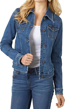 Wrangler Girlfriend Jean Jacket, Womens, Juniors, XS, Icy Blue