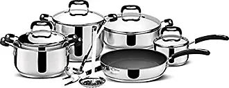 Lagostina Sfiziosa Saucepan Set, Stainless Steel, 13-Piece