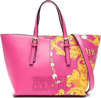 Buy Versace Jeans Couture Women Pink All-Over Signature Print Leather Tote  Bag Online - 745121