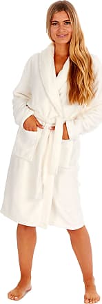Forever Dreaming Ladies Luxury 100% Cotton Soft Terry Bath Robe Dressing Gown 