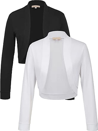 Cropped wide-sleeve bolero Farfetch Women Clothing Sweaters Cardigans Boleros Grey 