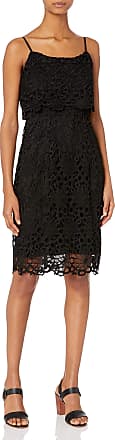 Nanette Lepore Womens Lace Sheath Dress, Very Black, 4