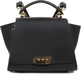 ZAC POSEN Black Nylon Body and Black Leather Pockets and Handles Tote - NEW!