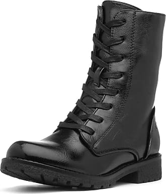 womens black lace up boots uk