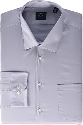 18.5 34/35 Arrow Mens Regular-Fit Wrinkle-Resistant Poplin Dress Shirt 