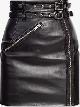 Mujer Ropa de Faldas de Minifaldas Minifalda con cintura alta DROMe de Cuero de color Negro 