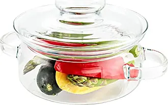 Simax Glass Cookware Glass Pot, 48 Oz (1.5 Quart) Glass Saucepan