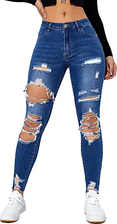  Floerns Girls High Waisted Straight Leg Jeans Denim