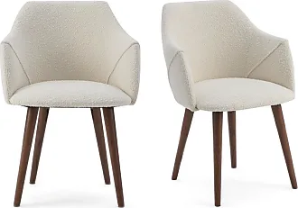 Tripod 36 Fabric Chair, Blanc Boucle