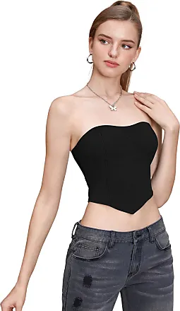  Womens Summer Sexy Shapewear Overbust Sweetheart Neck  Sleeveless Solid Color Bustier Top Steel Boned Strapless Slim Fit Evening  Party Waist Trainer: Clothing, Shoes & Jewelry