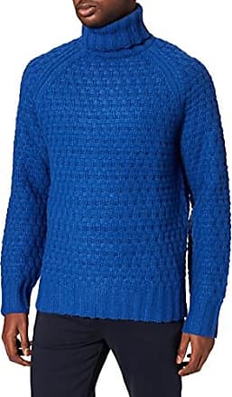 Bomboogie Baumwolle Rollkragenpullover in Blau für Herren Herren Bekleidung Pullover und Strickware Rollkragenpullover 