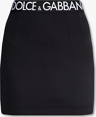 Minifalda de punto fino con logo Dolce & Gabbana Mujer Ropa de Faldas de Minifaldas 