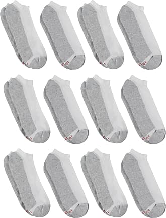 Hanes Mens Double No Show Socks 12-Pair Pack, Available in Big & Tall