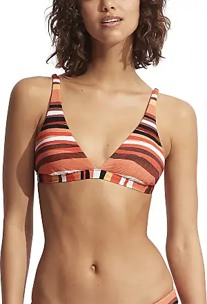 Seafolly Sun Stripe Reversible Bralette, Avocado, 8 : : Clothing,  Shoes & Accessories