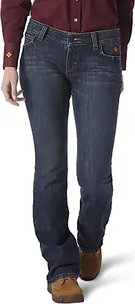 Wrangler Women's FR Retro Mae Bootcut Work Jeans - Dark Indigo