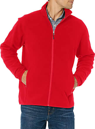 AUMELR Mens Stand-up Collar Jacket Full Zipper Sweatshirt Micro Fleece Classic Coat 