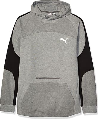 grey puma hoodie mens
