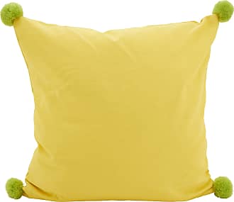 SARO LIFESTYLE Hanley Collection Striped Woven Pillow Cover 16 x 24 Yellow 
