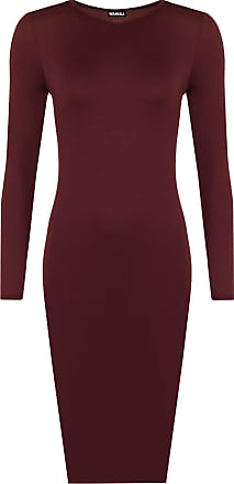 UK 24-26 US 20-22 Black WearAll Womens Plus Size Plain Midi Dress 