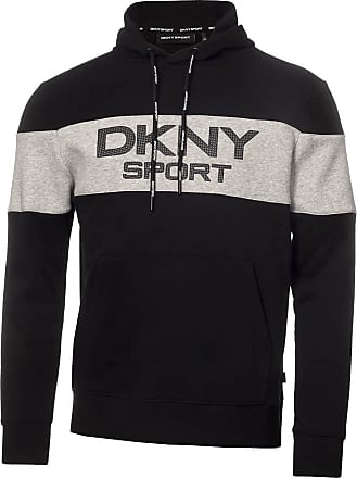 DKNY Sweatjacke Hoodie Sweater nero con molti dettagli logo in bianco 122-172 