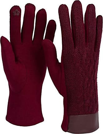 Vbiger Damen Winter Handschuhe Stilvolle Strickhandschuhe Kreative Touchscreen Handschuhe Warme Wollhandschuhe mit Verstellbare Manschette
