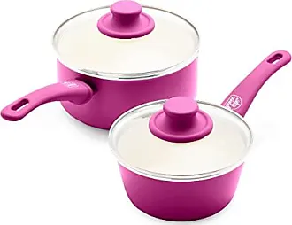  GreenLife Soft Grip Healthy Ceramic Nonstick 12 Piece Cookware  Pots and Pans Set, PFAS-Free, Dishwasher Safe, Pink: Home & Kitchen