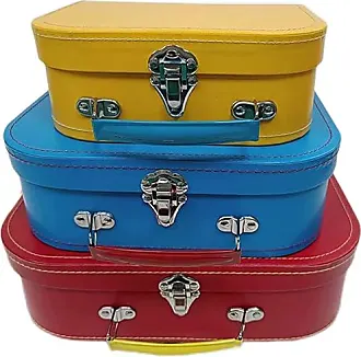 Paperboard Suitcases - Set of 3 Decorative Storage Boxes - Mini, Photo Storage