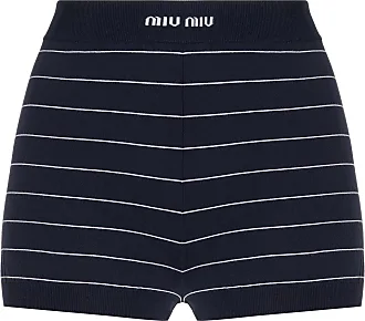 Pleated Grain De Poudre Cuffed Shorts By Miu Miu, Moda Operandi