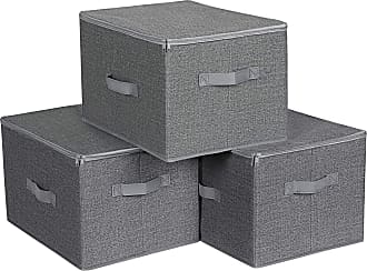 Schuhbox Faltbox Aufbewahrungsbox 2er Set Organizer Regal Box Kiste schmal  grau